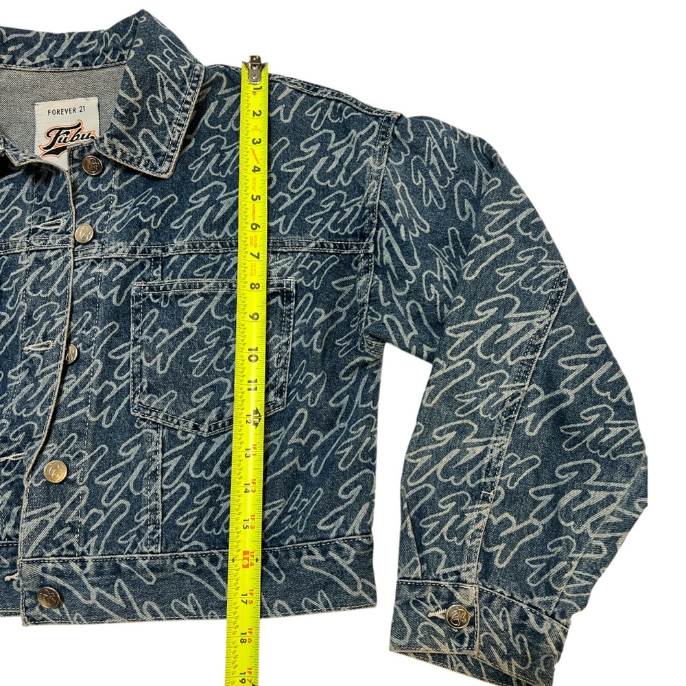Forever 21 x Fubu Cropped Denim Jacket - Picture 4 of 8